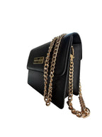 Maison Arlen Legacy Bag Black Edition with gold chain strap on white background